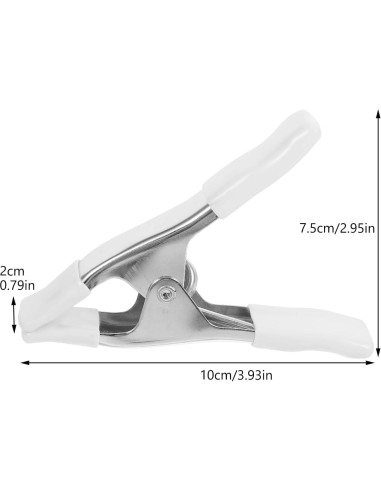 Abrazaderas de Resorte OSALADI 10.16 cm 3 Piezas Niqueladas