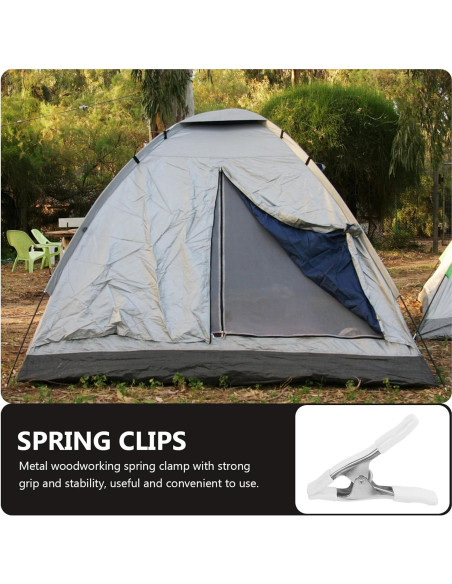 Abrazaderas de Resorte OSALADI 10.16 cm 3 Piezas Niqueladas