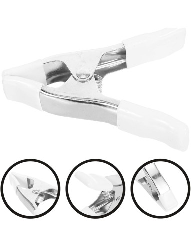 Abrazaderas de Resorte OSALADI 10.16 cm 3 Piezas Niqueladas