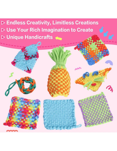 Kit de Tejido daheypong 800 Piezas Lazos de Recarga 7"