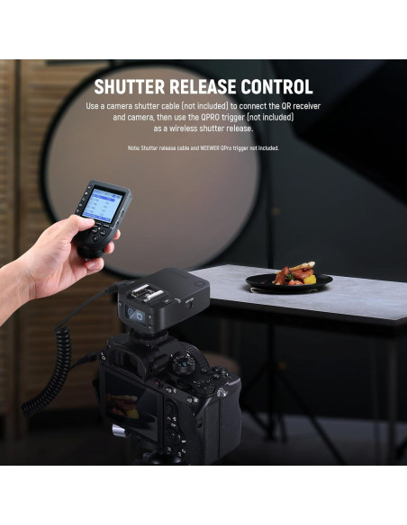 Receptor Inalámbrico de Flash NEEWER QR 2.4G con Zapata Fría Receptor Inalámbrico de Flash NEEWER QR 2.4G con Zapata Fría