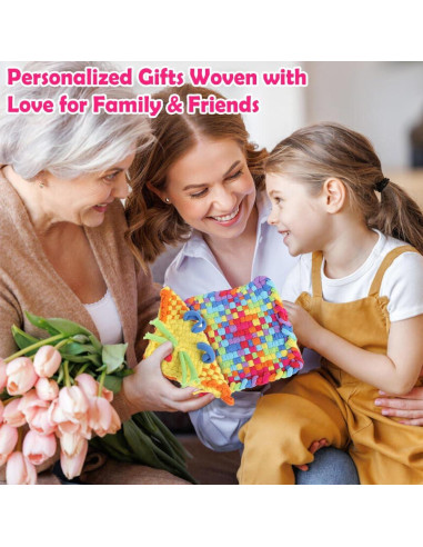 Kit de Tejido daheypong 800 Piezas Lazos de Recarga 7"