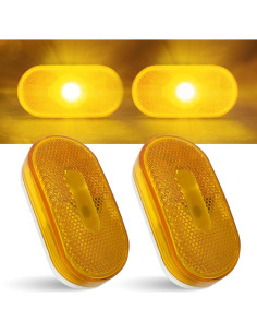 Luz de Montaje Superficial Command Electronics K-53P Ámbar - Paquete de 2 2