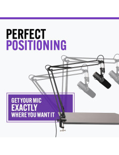 Brazo de Micrófono Articulado On-Stage MBS5000 1.6kg Negro 2