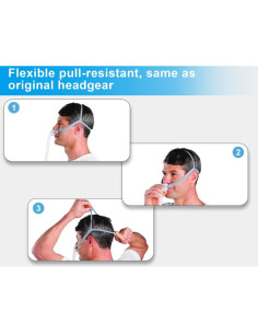 Cabezal de Reemplazo Wiscky P10 con 3 Correas Elásticas y Clips 2