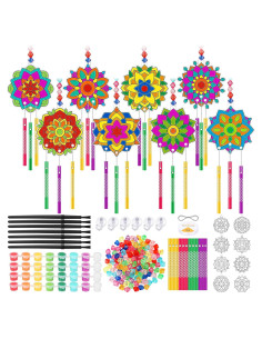 24 Kits de Arte Mandala VioraWhite - Atrapa Sol y Campanas de Viento