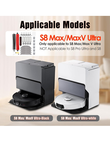 Kit de Accesorios SIRYELEC para Aspiradora Roborock S8 MaxV Ultra