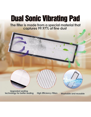 Kit de Accesorios SIRYELEC para Aspiradora Roborock S8 MaxV Ultra