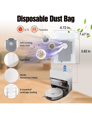 Kit de Accesorios SIRYELEC para Aspiradora Roborock S8 MaxV Ultra