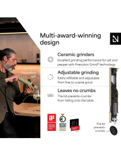 Molinillo de Sal y Pimienta Manual LARS NYSM XL Cerámica Beige 2