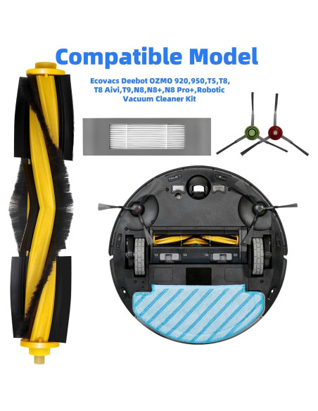 Kit de Accesorios para Aspiradora YOUZEMO T8 - 11 Piezas