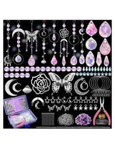 Kit de Suncatcher DIY WASTROYAL Mariposa 400pcs Cristales