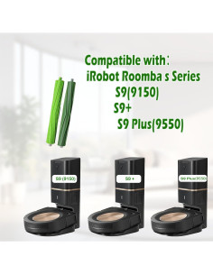 3 Piezas Cepillos de Rodillo Reemplazo DovLazm para Roomba S9 2