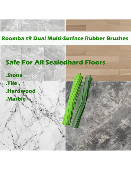 3 Piezas Cepillos de Rodillo Reemplazo DovLazm para Roomba S9