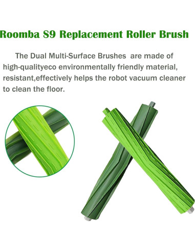 3 Piezas Cepillos de Rodillo Reemplazo DovLazm para Roomba S9