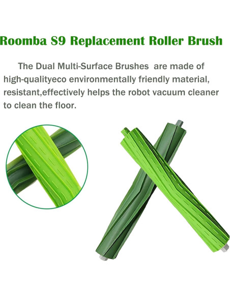 3 Piezas Cepillos de Rodillo Reemplazo DovLazm para Roomba S9