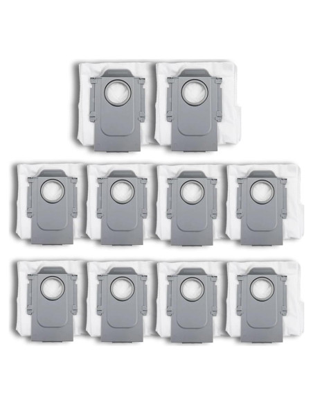 10 Bolsas de Polvo HACOBEST para Roborock Q Revo/S8 Max Ultra