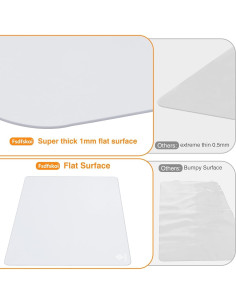 Alfombrilla de Silicona Extra Grande Fsdfskoi 90 x 60 cm Translúcida 2