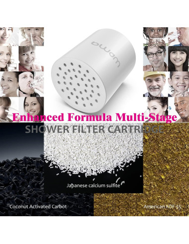 Cartucho de Filtro de Ducha BWDM Fórmula Mejorada 1 Unidad