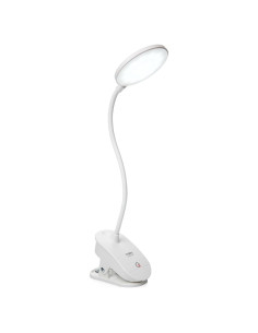 Lámpara de Clip Miady LDL04, Luz de Lectura Recargable USB, 3 Niveles de Brillo