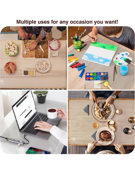 Alfombrilla de Silicona Extra Grande Fsdfskoi 90 x 60 cm Translúcida