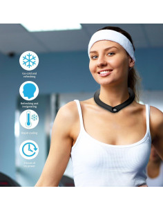 Tubo de Enfriamiento de Cuello YOYORI Reutilizable 2 Pcs Negro 2