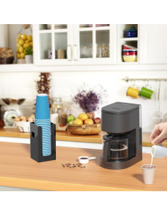 Organizador de Tazas Desechables WINFFOR Acrílico Negro 1 Comp. 2