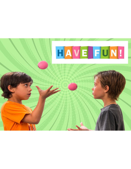 Pelota Rebotadora Rosa JA-RU 6.35cm para Niños y Adultos