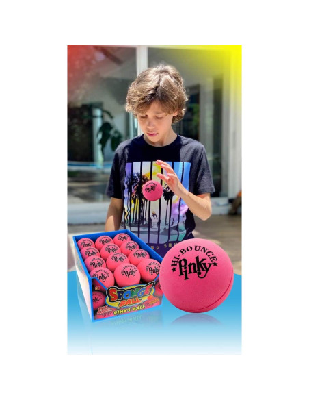 Pelota Rebotadora Rosa JA-RU 6.35cm para Niños y Adultos