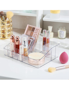 Organizador de Maquillaje Transparente Vtopmart 1 Nivel 20.3x15.2 cm 2