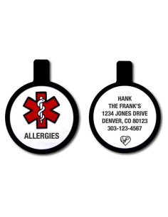 Etiqueta de Identificación para Mascotas LYP Silicona Alergias
