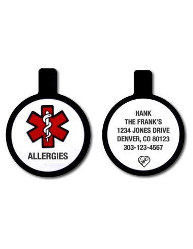Etiqueta de Identificación para Mascotas LYP Silicona Alergias