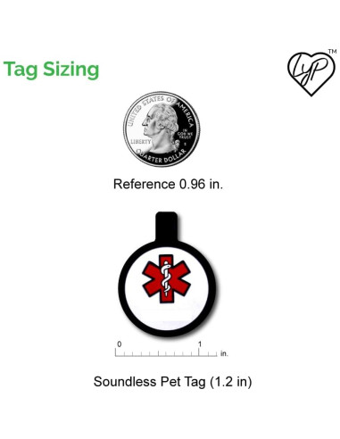 Etiqueta de Identificación para Mascotas LYP Silicona Alergias