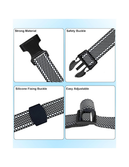 Correa de Reemplazo Ajustable Doparet para Collar de Choque 2 Paquete Correa de Reemplazo Ajustable Doparet para Collar de Choque 2 Paquete