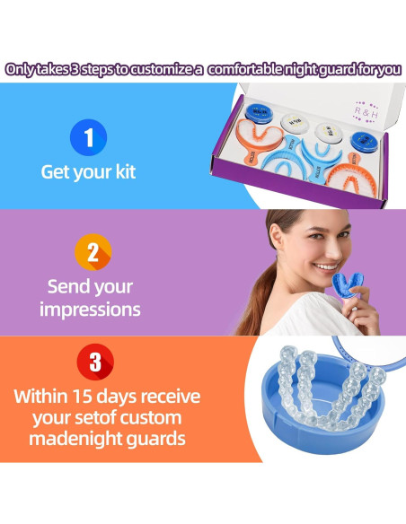 Protector Dental Personalizado RICEHUSK 2-Pack Caja Azul
