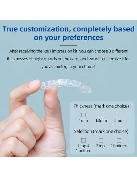 Protector Dental Personalizado RICEHUSK 2-Pack Caja Azul