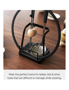 Soporte para Utensilios de Cocina Yamazaki Tower - Grande, Acero 2