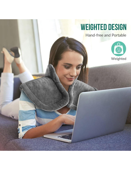 Almohadilla Calefactora Eléctrica Snailax 61x84 cm 6 Niveles