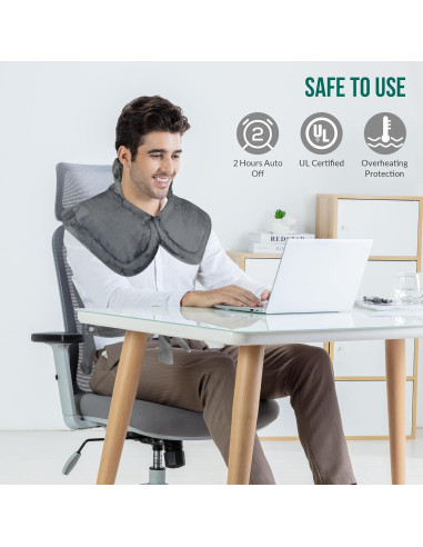 Almohadilla Calefactora Eléctrica Snailax 61x84 cm 6 Niveles