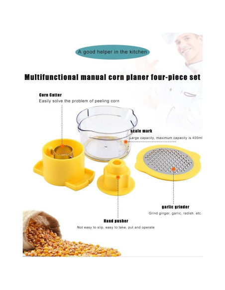 Desgranador de Maíz YUIXLIN con Tazón Colector Ergonómico