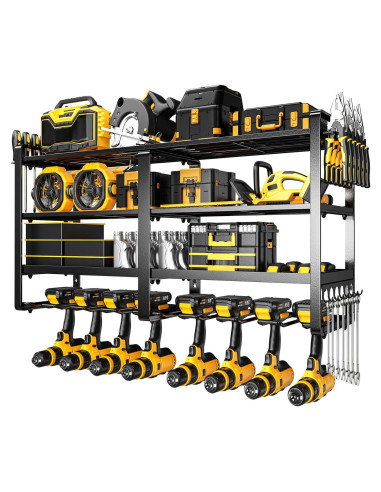 Organizador de Herramientas de Pared POKIPO 4 Capas Negro