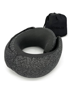Almohada de Cuello de Viaje ZechnoX Ergonómica Espuma de Memoria