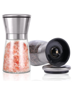 Molino de Sal y Pimienta Herda Acero Inoxidable 170g 2 Piezas