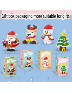 Juego de Bloques de Construcción Navideños 4 en 1 Hisgeru 2
