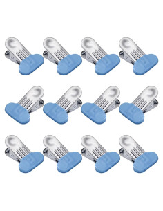 Paquete de 12 Clips para Bolsas PHITUODA 3.8 cm Azul