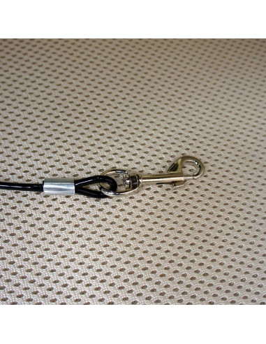 Correa de Seguridad para Perros Mogoko 40 CM Negra Doble Clip