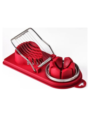 Cortador de Huevos Multifuncional Genérico Cereza 19.8x9 cm