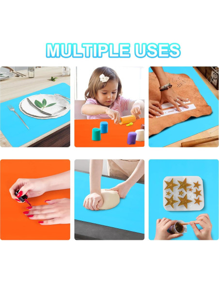 2 Tapetes de Silicona YUIOASE A3 Antiadherentes 39.9x29.5cm