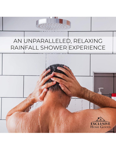 Cabezal de Ducha Heatsistence 6" Alta Presión Cromado ABS