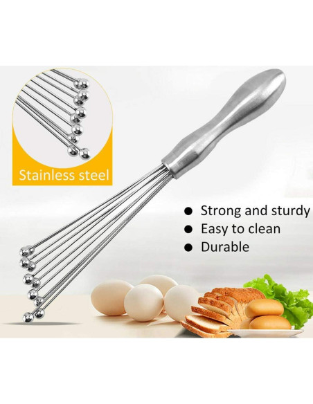Batidor de huevos BENEKIY de acero inoxidable 25.4 cm